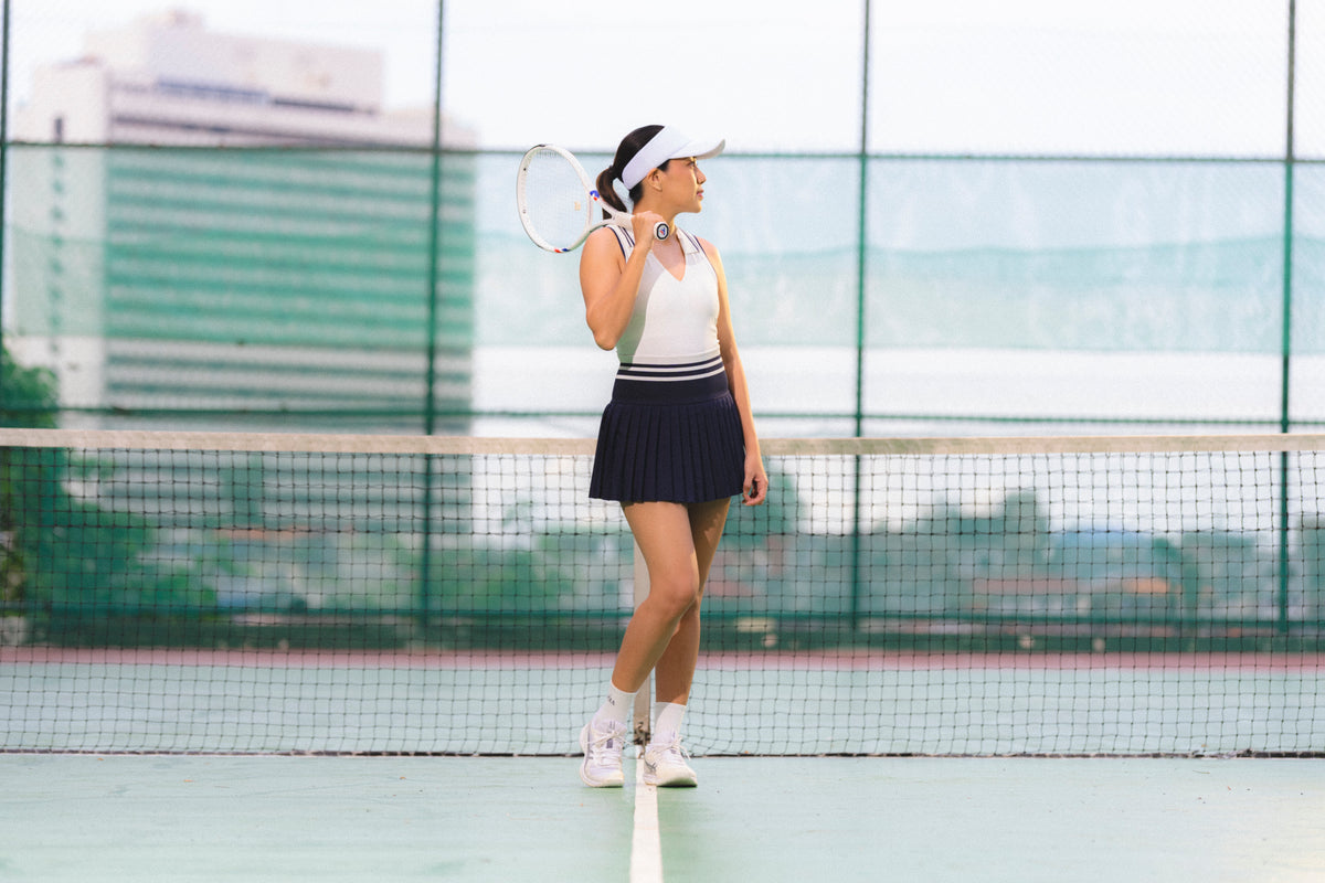 [PRE-SALE] Pleat Repeat Skirt | Navy
