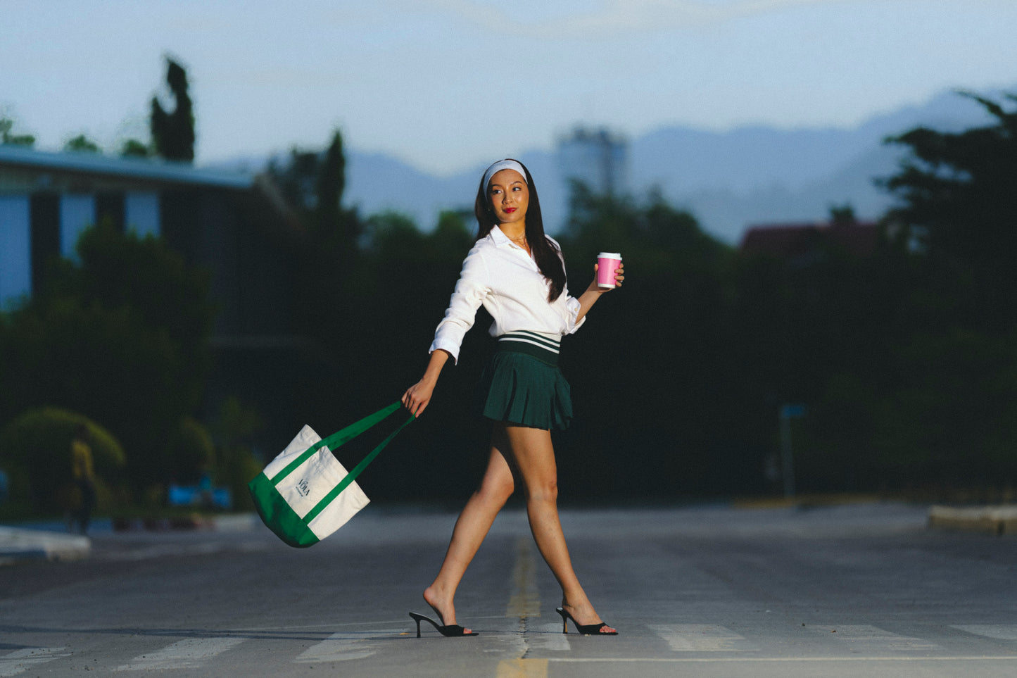 [PRE-SALE] Pleat Repeat Skirt | Court Green